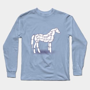 Trojan cat Long Sleeve T-Shirt